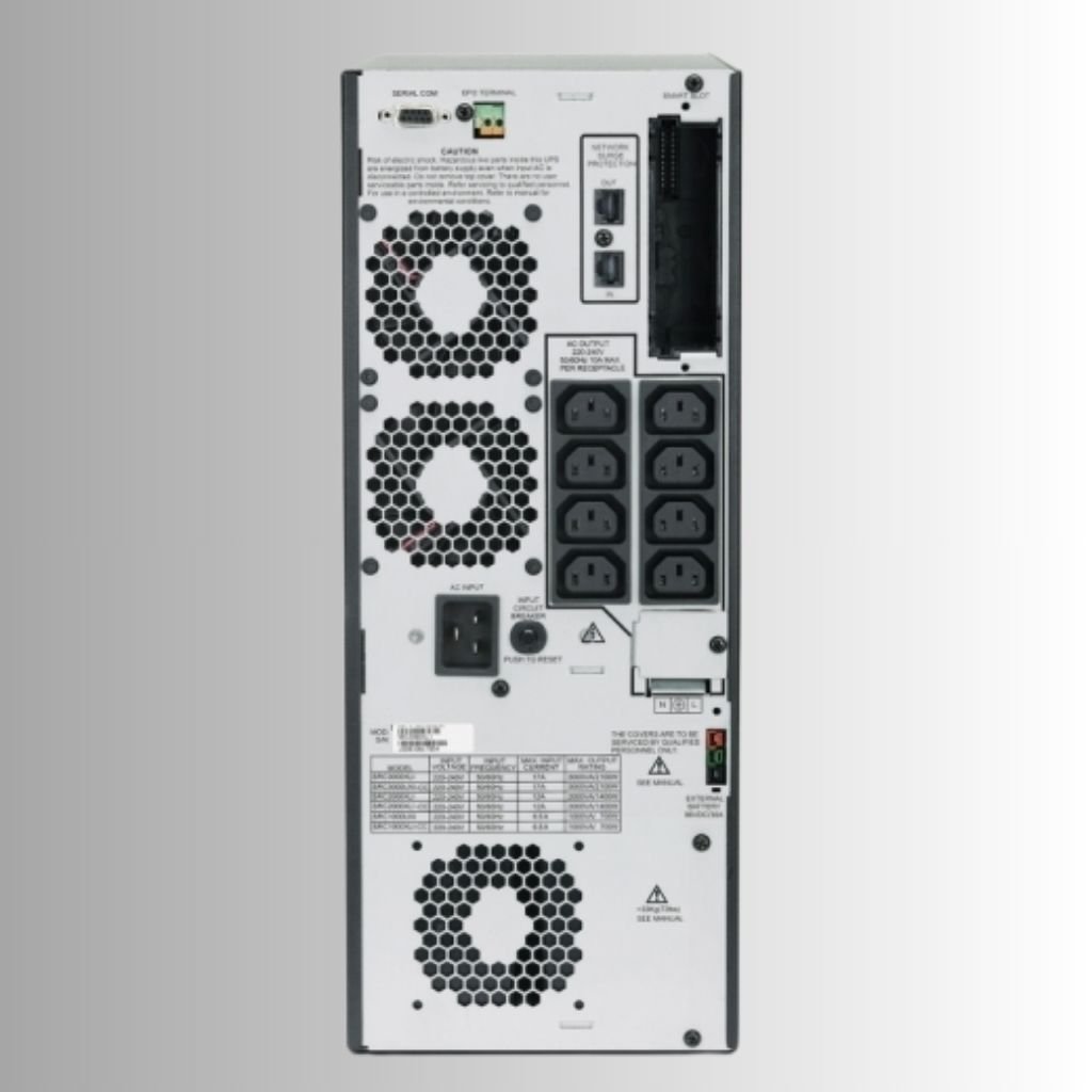 APC Smart-UPS SRC3000XLI RC 3000VA 230V back